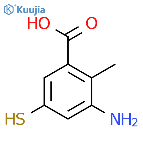 3-Amino-2-methyl-5-sulfanylbenzoic acid structure