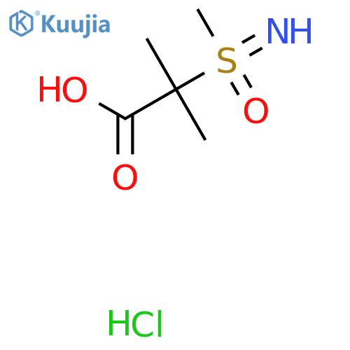 2-imino(methyl)oxo-lambda6-sulfanyl-2-methylpropanoic acid hydrochloride structure