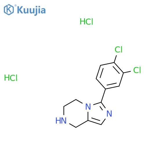 3-(3,4-dichlorophenyl)-5H,6H,7H,8H-imidazo1,5-apyrazine dihydrochloride structure