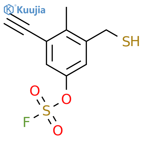 3-Ethynyl-4-methyl-5-(sulfanylmethyl)phenyl sulfurofluoridate structure