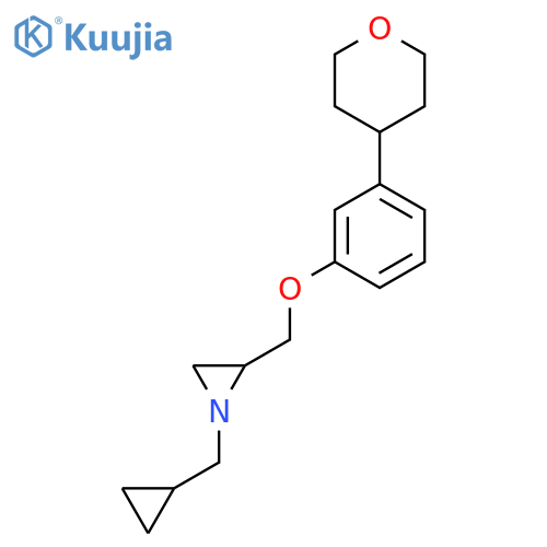 1-(Cyclopropylmethyl)-2-[[3-(oxan-4-yl)phenoxy]methyl]aziridine structure