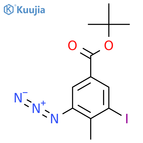 Tert-butyl 3-azido-5-iodo-4-methylbenzoate structure