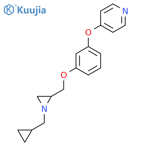 4-[3-[[1-(Cyclopropylmethyl)aziridin-2-yl]methoxy]phenoxy]pyridine structure