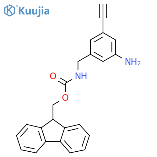 (9H-fluoren-9-yl)methyl N-(3-amino-5-ethynylphenyl)methylcarbamate structure