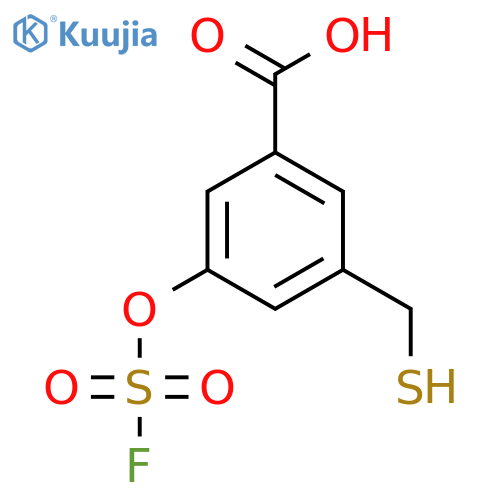 3-(fluorosulfonyl)oxy-5-(sulfanylmethyl)benzoic acid structure
