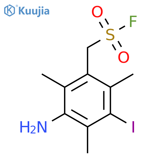 (3-Amino-5-iodo-2,4,6-trimethylphenyl)methanesulfonyl fluoride structure