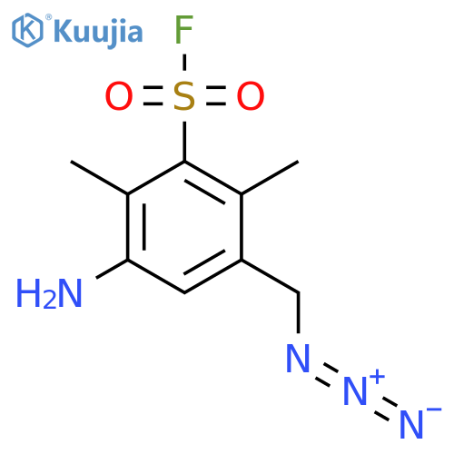 3-Amino-5-(azidomethyl)-2,6-dimethylbenzene-1-sulfonyl fluoride structure