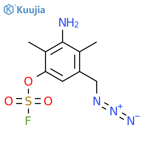 3-Amino-5-(azidomethyl)-2,4-dimethylphenyl sulfurofluoridate structure