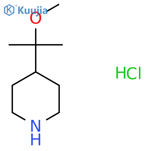 4-(2-methoxypropan-2-yl)piperidine hydrochloride structure