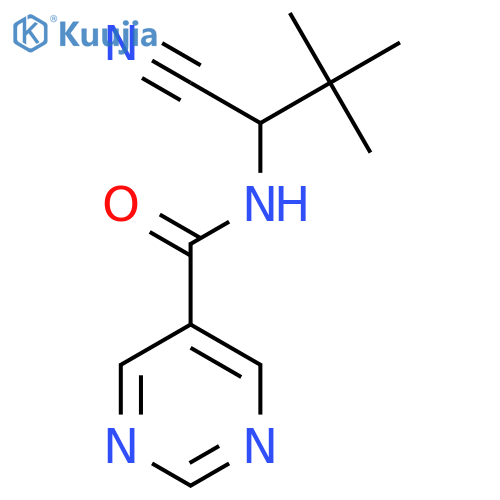 N-(1-Cyano-2,2-dimethylpropyl)pyrimidine-5-carboxamide structure