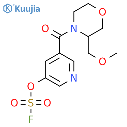 4-(5-Fluorosulfonyloxypyridine-3-carbonyl)-3-(methoxymethyl)morpholine structure