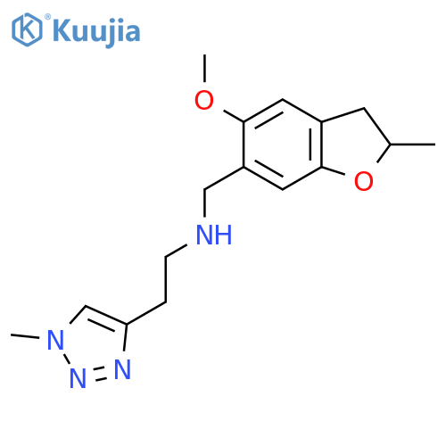 (5-methoxy-2-methyl-2,3-dihydro-1-benzofuran-6-yl)methyl2-(1-methyl-1H-1,2,3-triazol-4-yl)ethylamine structure