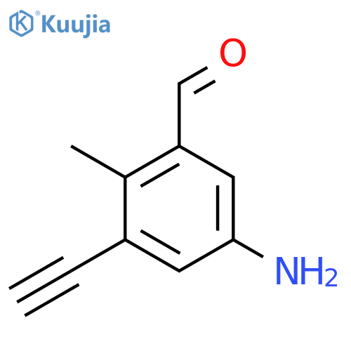 5-Amino-3-ethynyl-2-methylbenzaldehyde structure