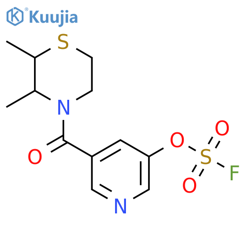 5-(2,3-Dimethylthiomorpholine-4-carbonyl)pyridin-3-yl sulfurofluoridate structure