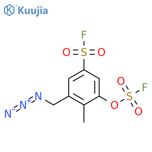 3-(azidomethyl)-5-(fluorosulfonyl)oxy-4-methylbenzene-1-sulfonyl fluoride structure