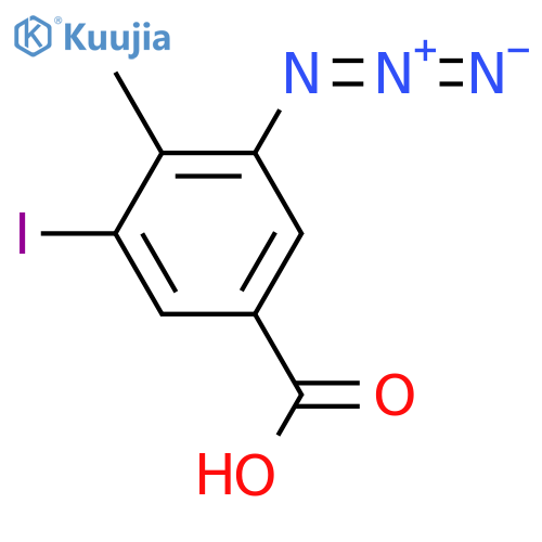 3-Azido-5-iodo-4-methylbenzoic acid structure