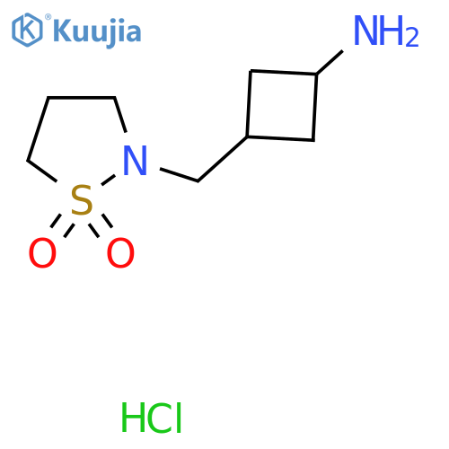 2-{(1r,3r)-3-aminocyclobutylmethyl}-1lambda6,2-thiazolidine-1,1-dione hydrochloride, trans structure