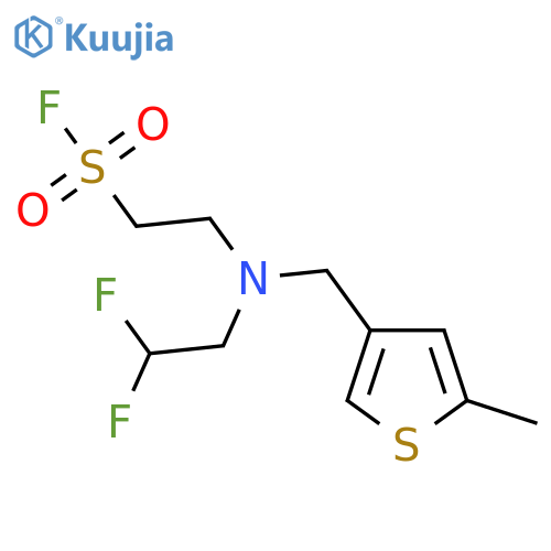2-(2,2-difluoroethyl)(5-methylthiophen-3-yl)methylaminoethane-1-sulfonyl fluoride structure