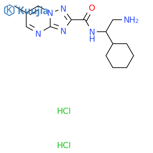 N-(2-amino-1-cyclohexylethyl)-6-methyl-1,2,4triazolo1,5-apyrimidine-2-carboxamide dihydrochloride structure