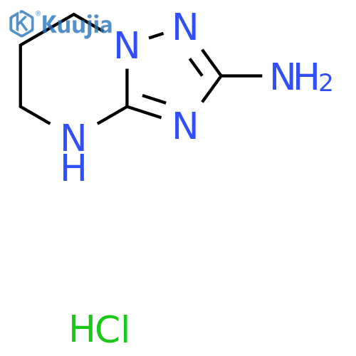 4H,5H,6H,7H-1,2,4triazolo1,5-apyrimidin-2-amine hydrochloride structure