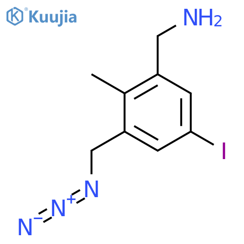 1-3-(azidomethyl)-5-iodo-2-methylphenylmethanamine structure