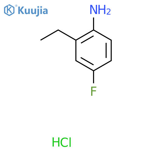 2-ethyl-4-fluoroaniline hydrochloride structure