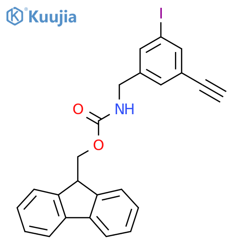 (9H-fluoren-9-yl)methyl N-(3-ethynyl-5-iodophenyl)methylcarbamate structure