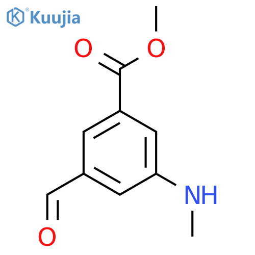 Methyl 3-formyl-5-(methylamino)benzoate structure