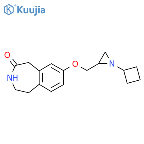 7-[(1-Cyclobutylaziridin-2-yl)methoxy]-1,2,3,5-tetrahydro-3-benzazepin-4-one structure