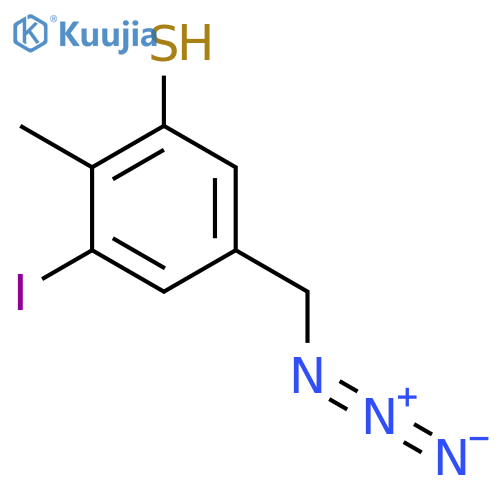 5-(Azidomethyl)-3-iodo-2-methylbenzene-1-thiol structure