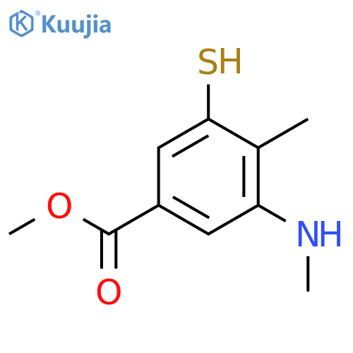 Methyl 4-methyl-3-(methylamino)-5-sulfanylbenzoate structure