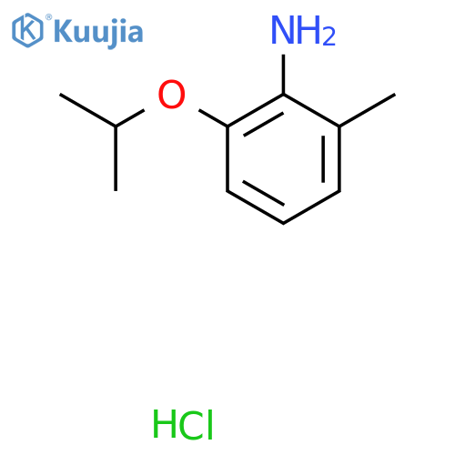 2-methyl-6-(propan-2-yloxy)aniline hydrochloride structure