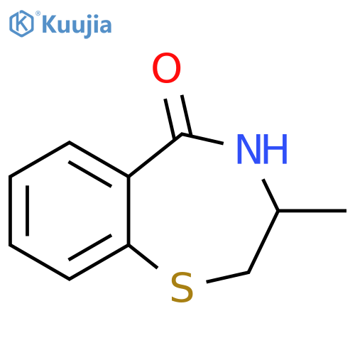 3-methyl-2,3,4,5-tetrahydro-1,4-benzothiazepin-5-one structure