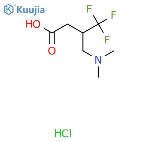 3-(dimethylamino)methyl-4,4,4-trifluorobutanoic acid hydrochloride structure