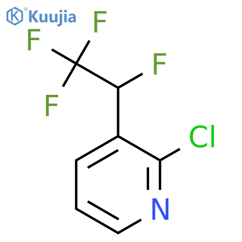2-Chloro-3-(1,2,2,2-tetrafluoroethyl)pyridine structure