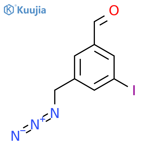 3-(Azidomethyl)-5-iodobenzaldehyde structure