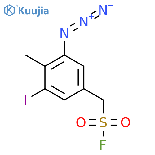 (3-Azido-5-iodo-4-methylphenyl)methanesulfonyl fluoride structure