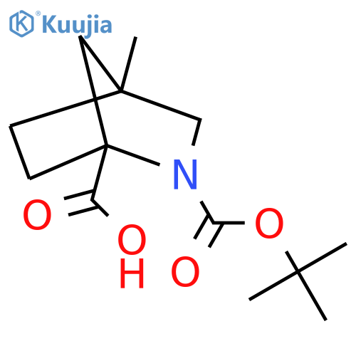 2-(tert-butoxy)carbonyl-4-methyl-2-azabicyclo2.2.1heptane-1-carboxylic acid structure