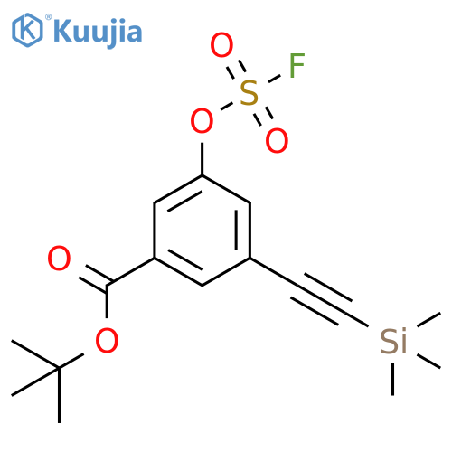 1,1-Dimethylethyl 3-[(fluorosulfonyl)oxy]-5-[2-(trimethylsilyl)ethynyl]benzoate structure
