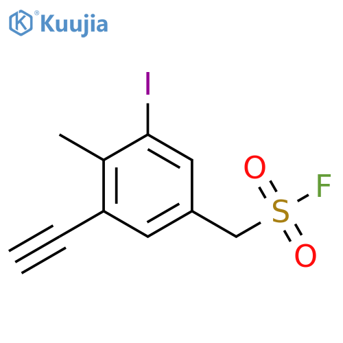(3-Ethynyl-5-iodo-4-methylphenyl)methanesulfonyl fluoride structure