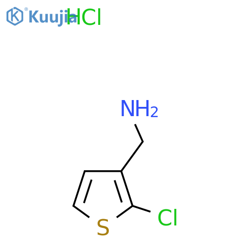 1-(2-chlorothiophen-3-yl)methanamine hydrochloride structure