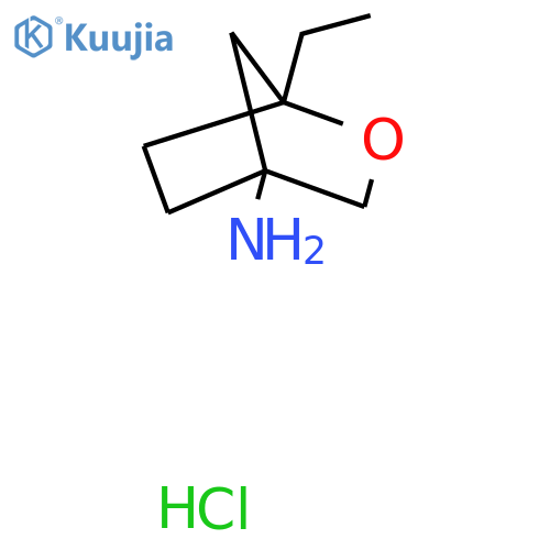 1-ethyl-2-oxabicyclo2.2.1heptan-4-amine hydrochloride structure