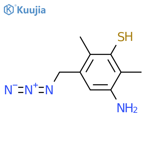 3-Amino-5-(azidomethyl)-2,6-dimethylbenzene-1-thiol structure