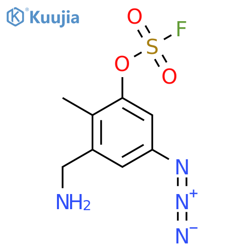3-(Aminomethyl)-5-azido-2-methylphenyl sulfurofluoridate structure