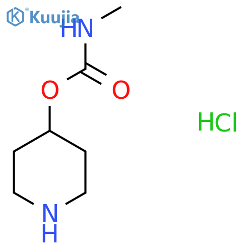 piperidin-4-yl N-methylcarbamate hydrochloride structure