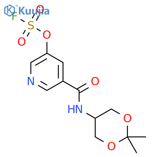 5-[(2,2-Dimethyl-1,3-dioxan-5-yl)carbamoyl]pyridin-3-yl sulfurofluoridate structure