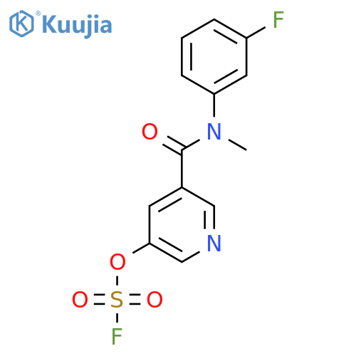 3-[(3-Fluorophenyl)-methylcarbamoyl]-5-fluorosulfonyloxypyridine structure