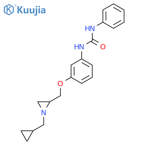 1-(3-{[1-(Cyclopropylmethyl)aziridin-2-yl]methoxy}phenyl)-3-phenylurea structure