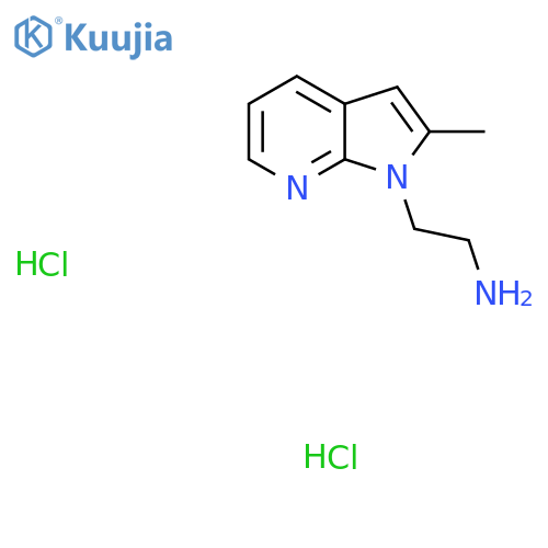 2-{2-methyl-1H-pyrrolo2,3-bpyridin-1-yl}ethan-1-amine dihydrochloride structure