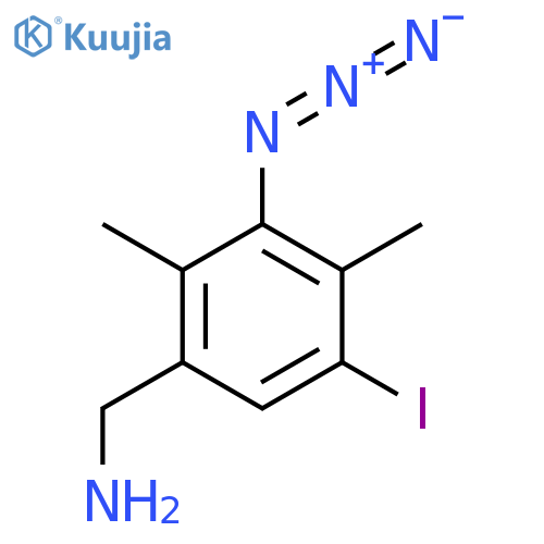 1-(3-Azido-5-iodo-2,4-dimethylphenyl)methanamine structure